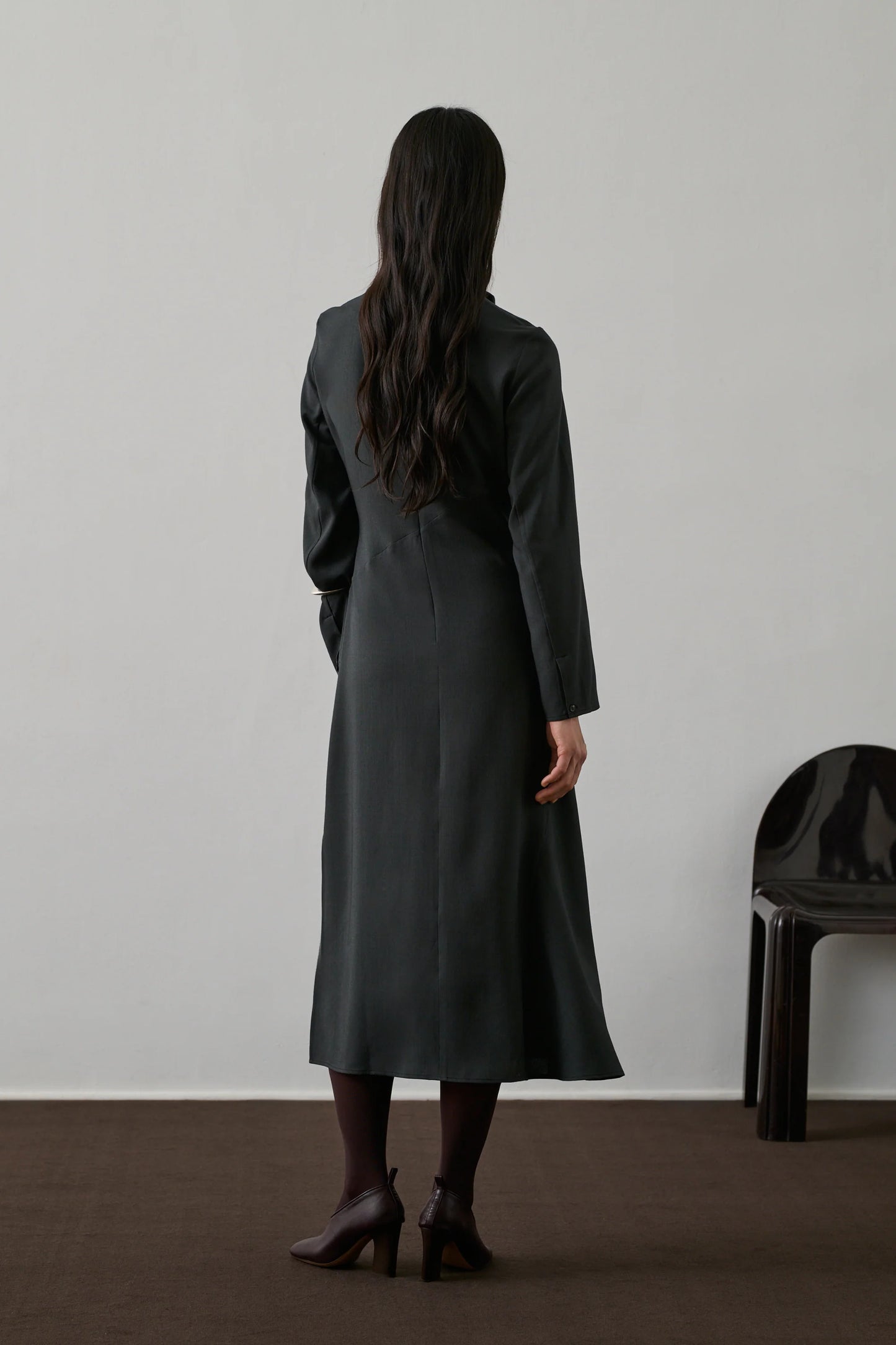 Robe Faustine Gris Anthracite - Soeur