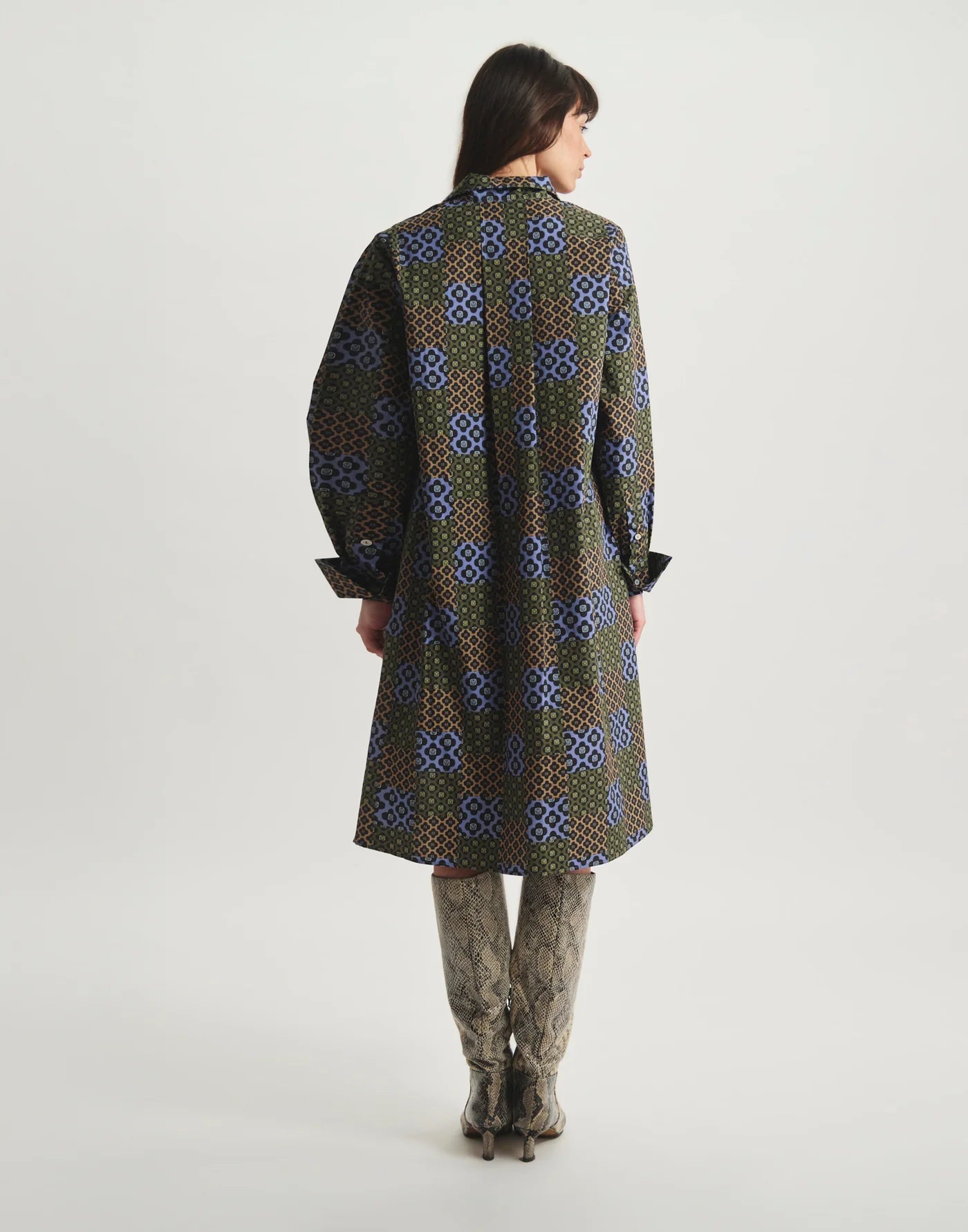 Robe Noella Patchwork fleuri - Inès de la Fressange