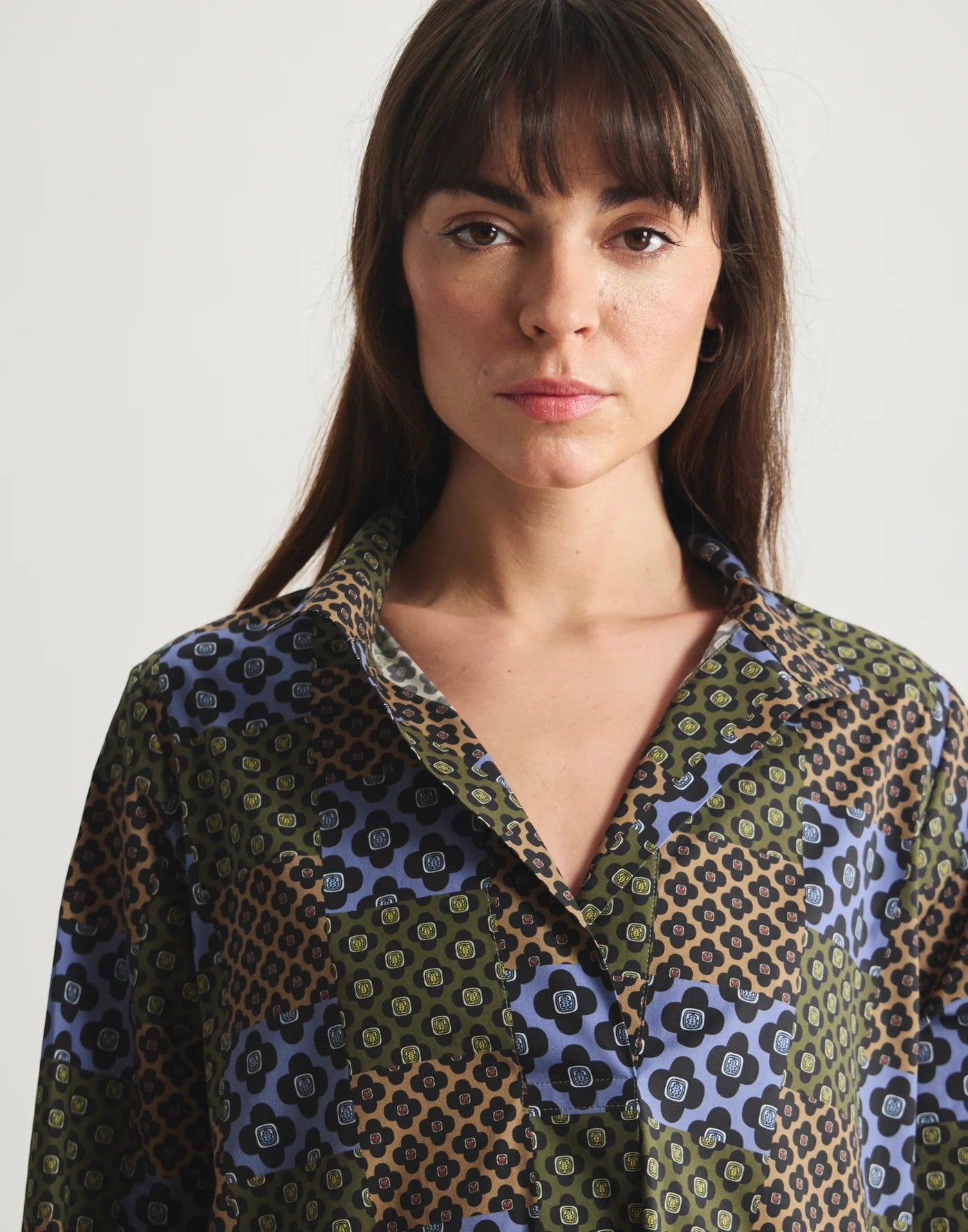 Robe Noella Patchwork fleuri - Inès de la Fressange
