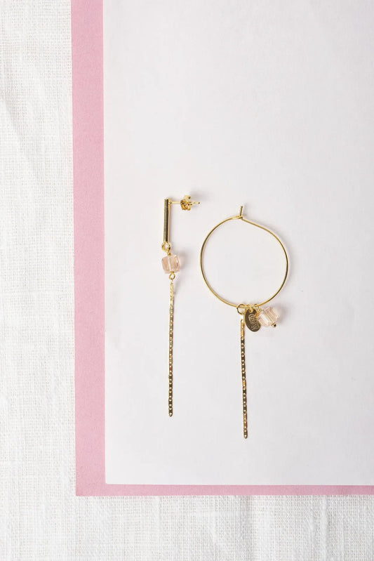 Boucles d'oreilles Vipy asymétriques - Murielle Perrotti