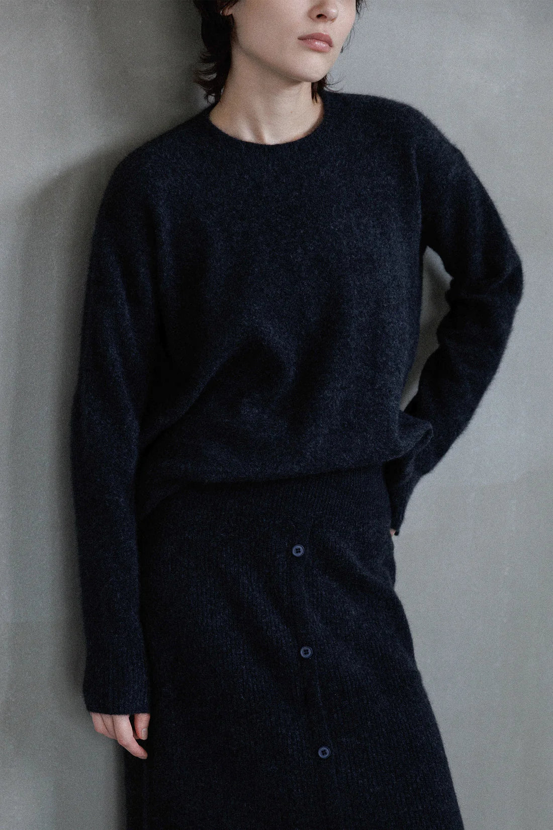 Pull en laine à boutons latéraux - CT Plage