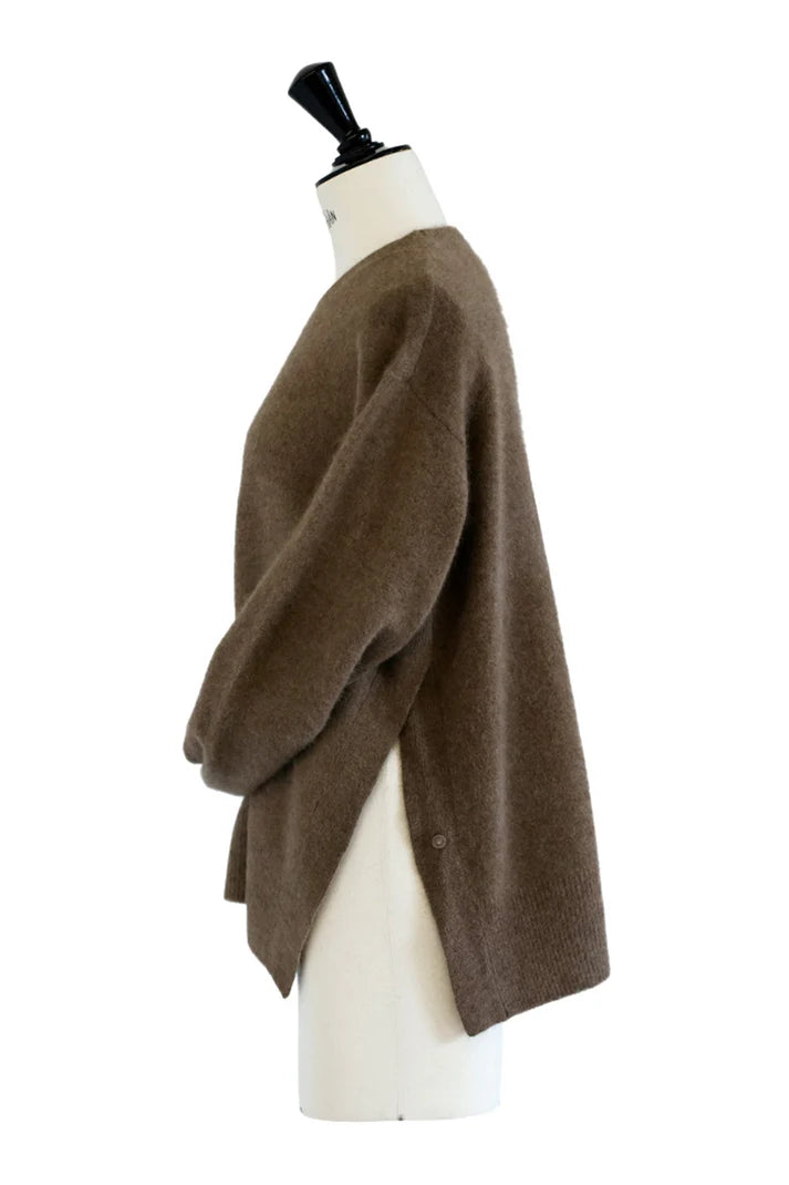 Pull en laine à boutons latéraux - CT Plage