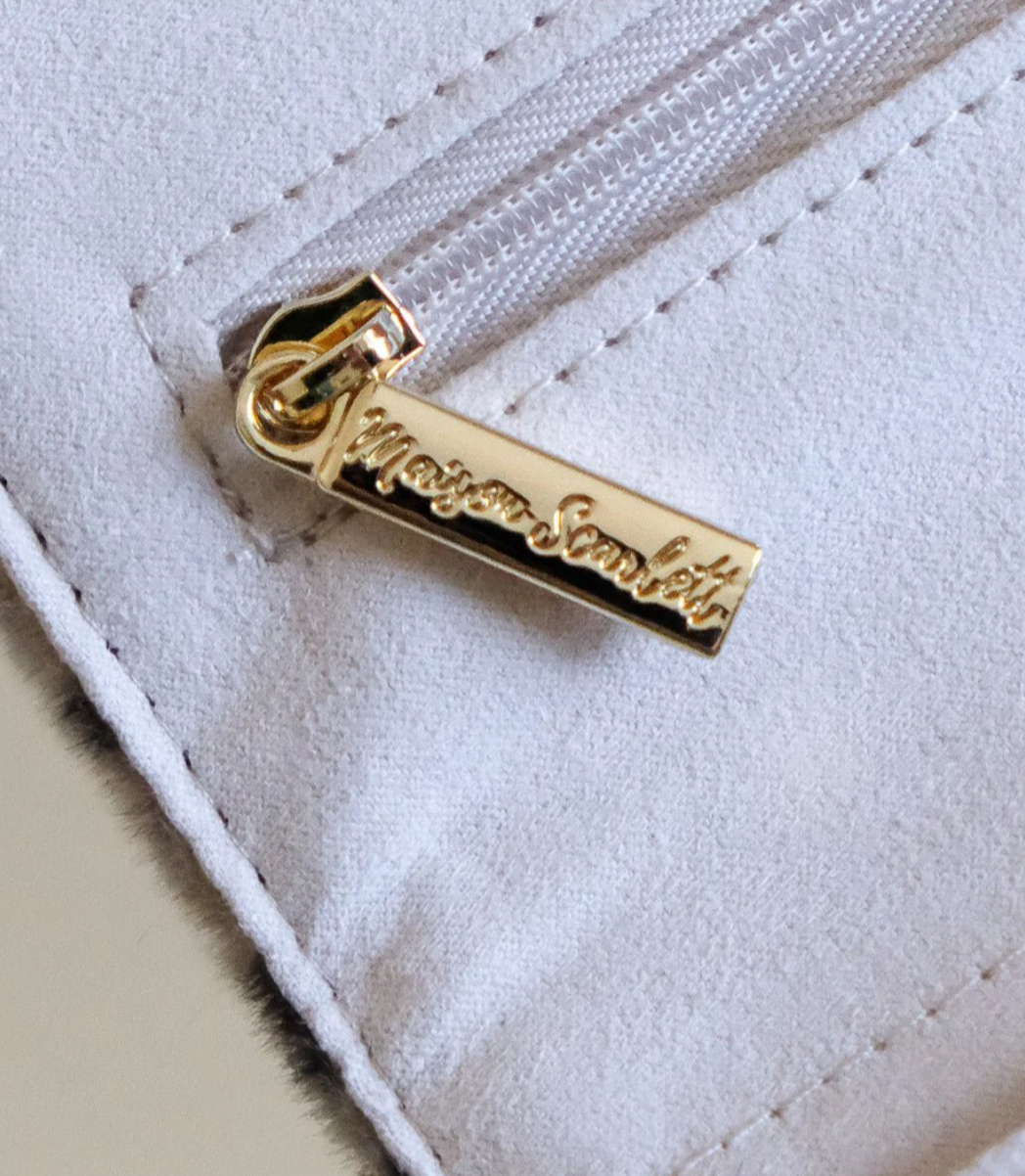 Pochette à bijoux Catherine en léopard - Maison Scarlett