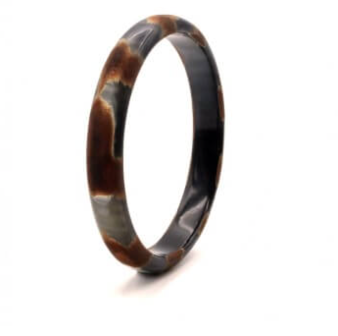 Jonc en corne 10mm Terre inconnues - Coucot