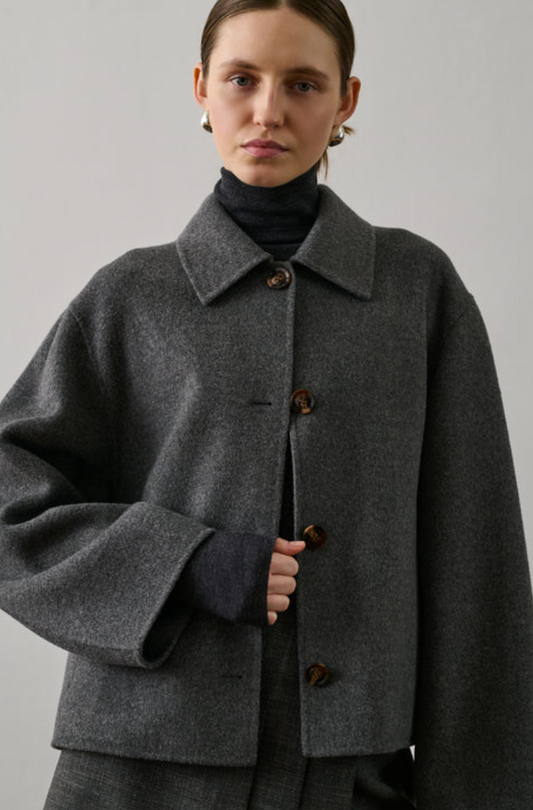 Manteau Gyoda Gris Chiné - Soeur