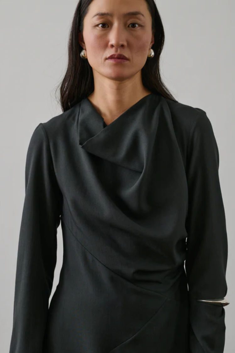 Robe Faustine Gris Anthracite - Soeur