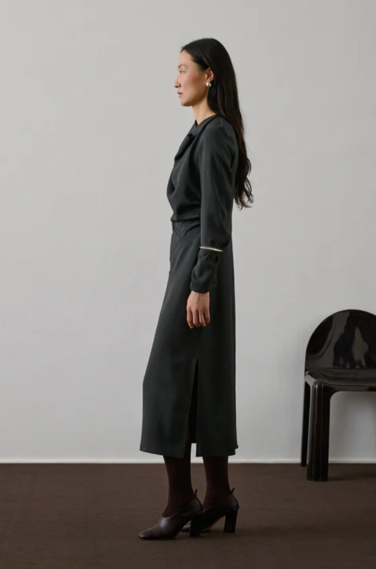 Robe Faustine Gris Anthracite - Soeur