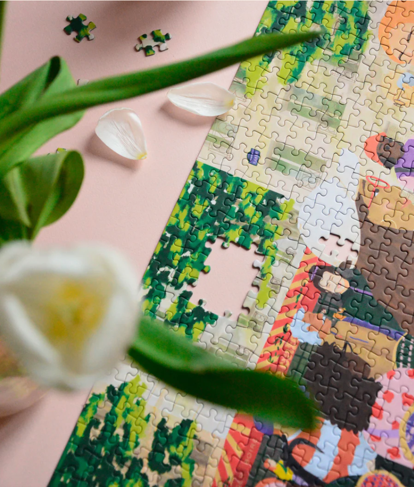 Pièces de puzzle Regarder les gens