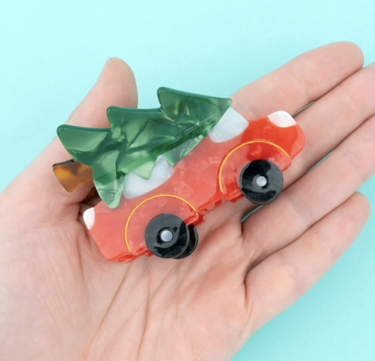 Pince à cheveux Voiture de Noël - Coucou Suzette