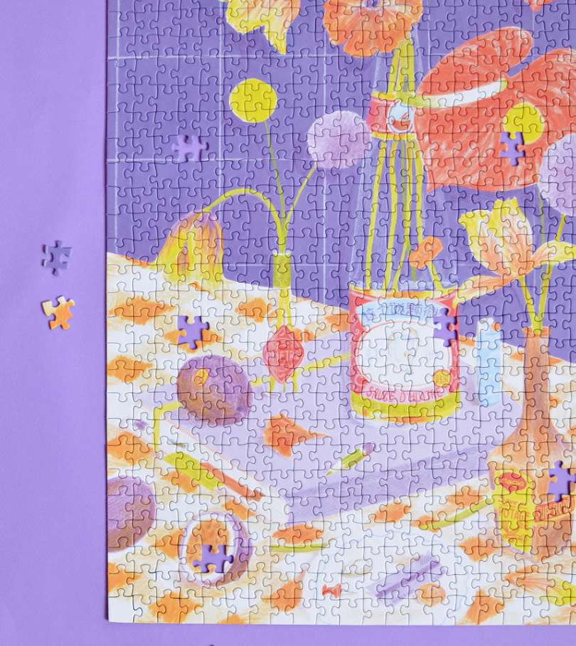 Puzzle Jour férié n°14 - Des fleurs sur la table 1000 PCS