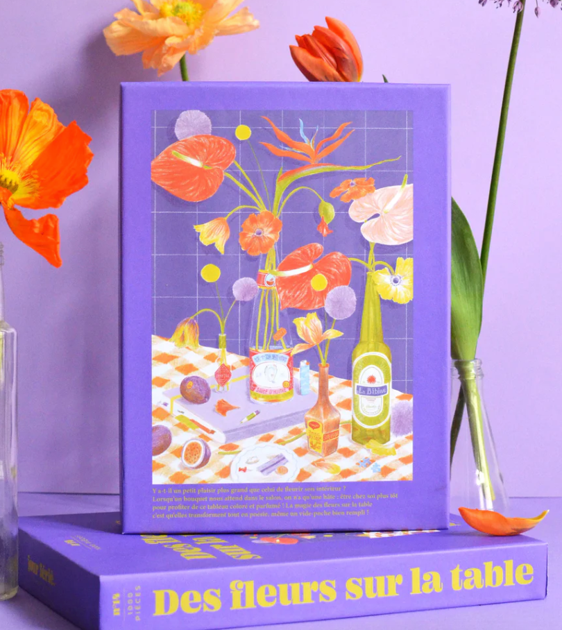 Puzzle Jour férié n°14 - Des fleurs sur la table 1000 PCS