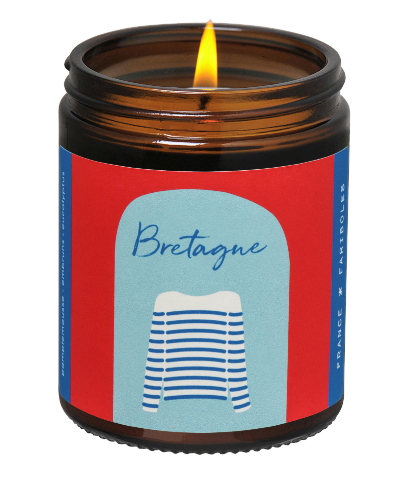 Bougie bretagne marinière - Fariboles