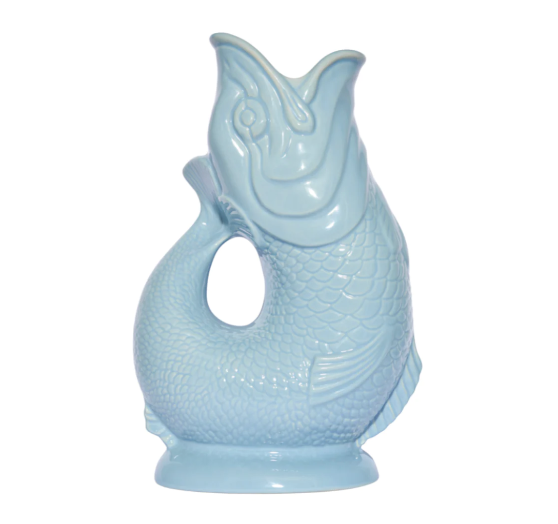 Carafe Glouglou Bleu Pâle - Wade Ceramics