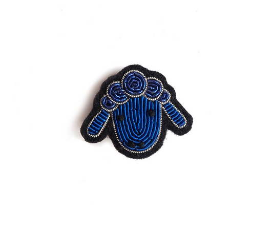 Broche Tête de Mouton bleue - Macon & Lesquoy