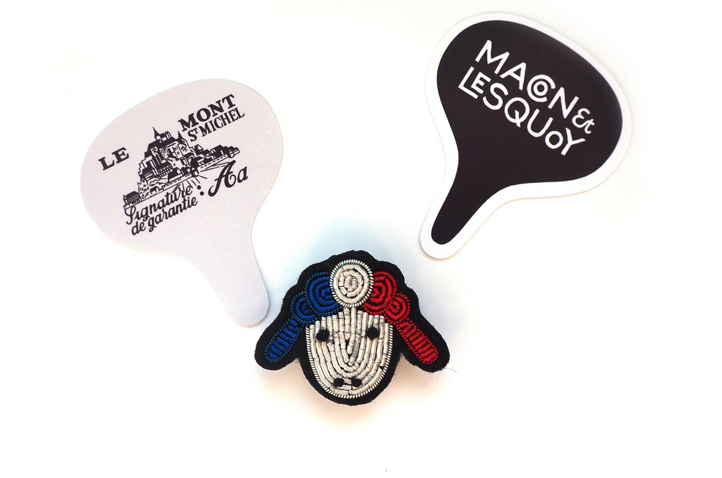 Broche Tête de Mouton Tricolore - Macon & Lesquoy