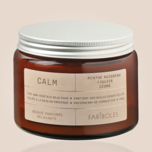 Bougie calm 400g - Fariboles