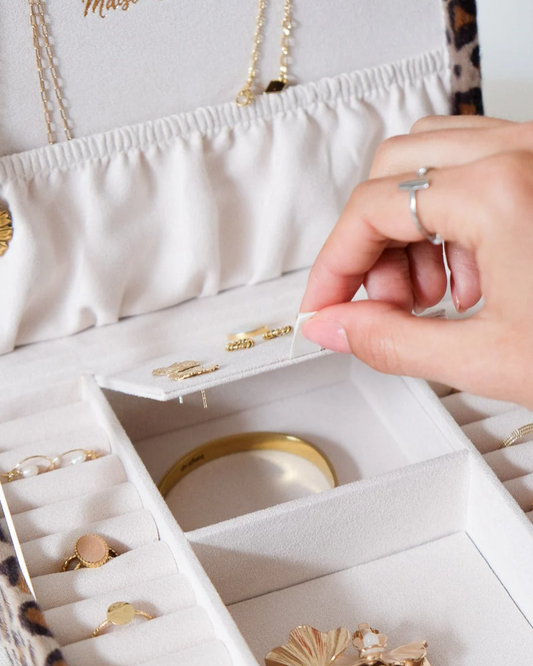 Boîte à bijoux Anne en léopard - Maison Scarlett