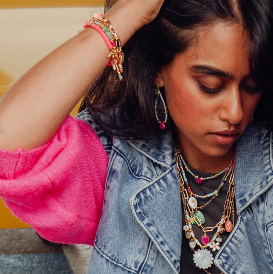 Collier perles palmier Carla - L'Atelier des Dames