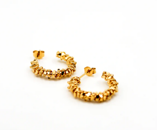 Petites créoles perlées Carla - L'Atelier des Dames