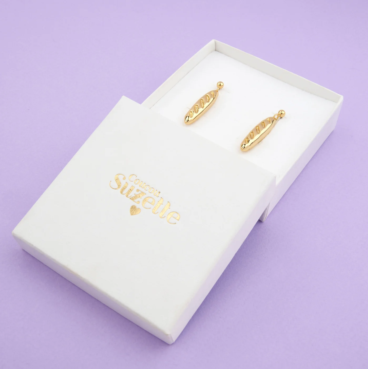 Boucles d'oreilles Baguette - Coucou Suzette