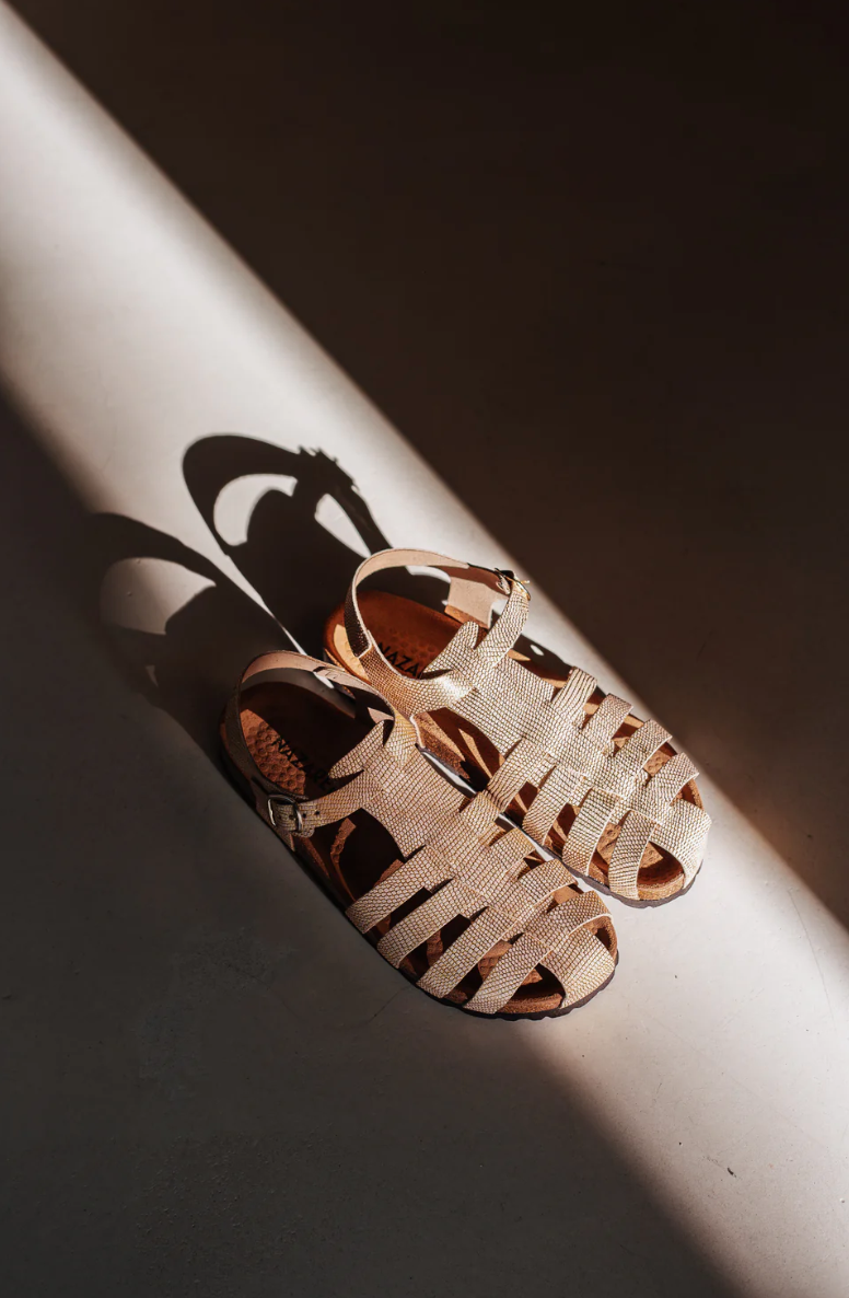 Sandales Gaïa Doré - Nazarée