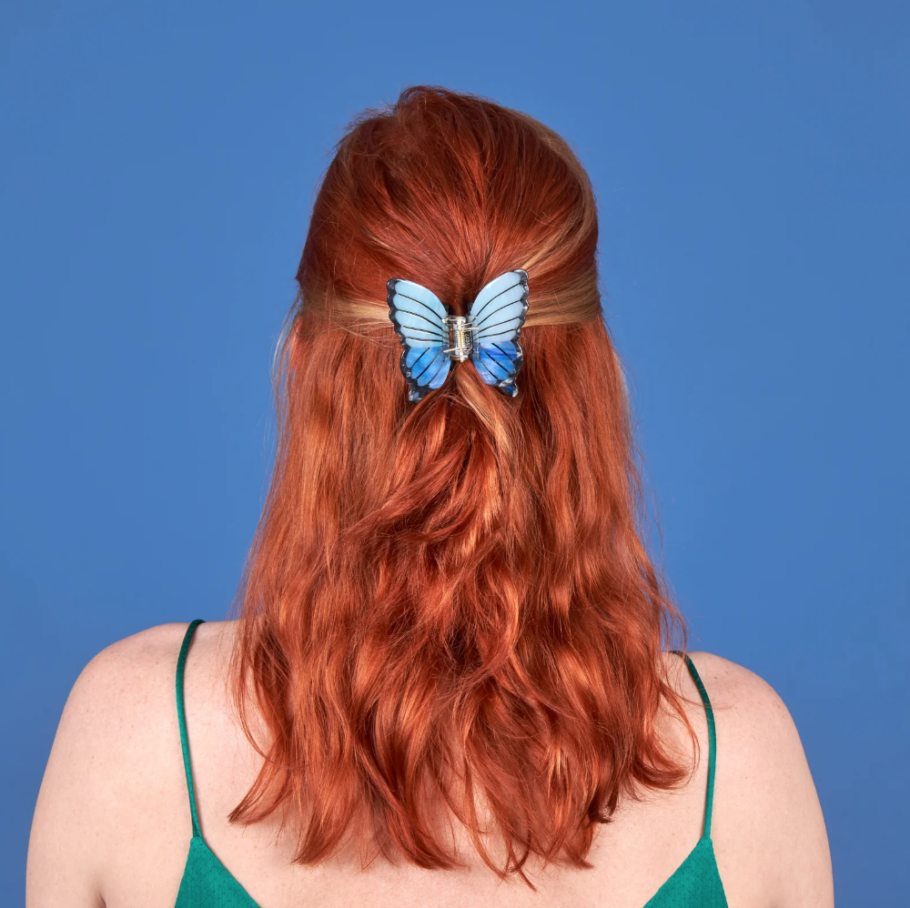 Pince à cheveux Papillon Bleu - Coucou Suzette