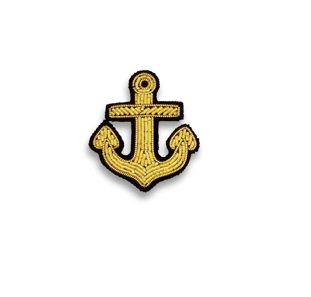 Broche Ancre Or - Macon & Lesquoy