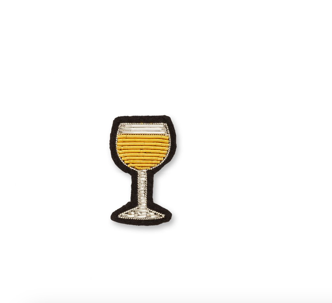 Broche Verre de Blanc - Macon & Lesquoy