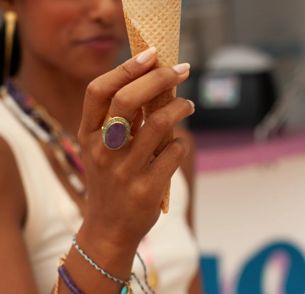 Bague pierre Margaux - L'atelier des Dames