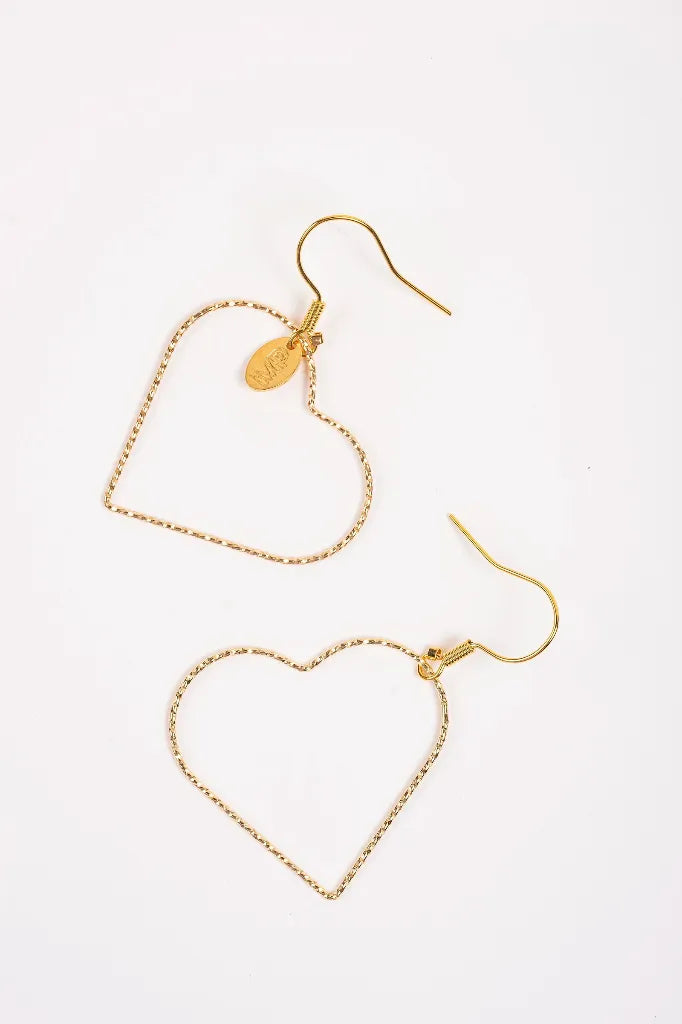 Boucles d'oreilles Love asymétriques - Murielle Perrotti