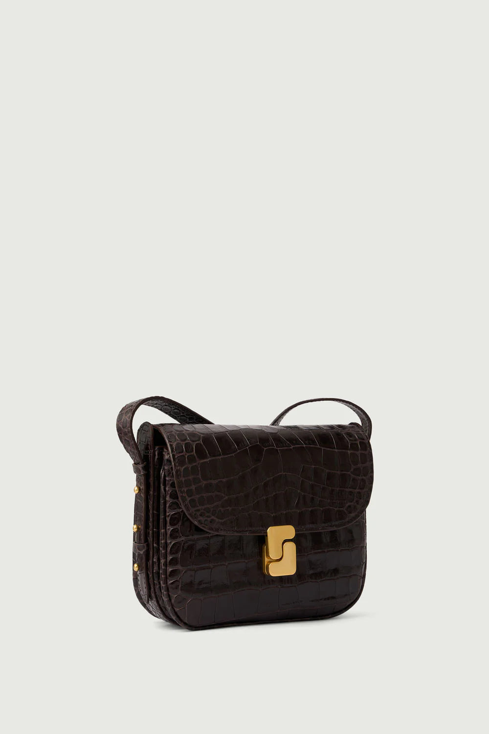 Sac Bellissima Mini Marron Foncé Croco - Soeur