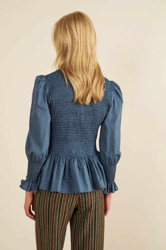 Chemise Aleria Indigo - Maria de la Orden