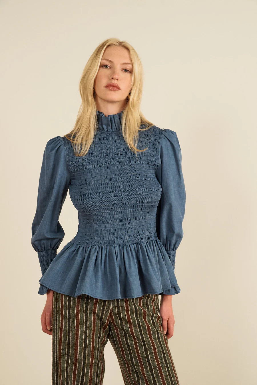 Chemise Aleria Indigo - Maria de la Orden