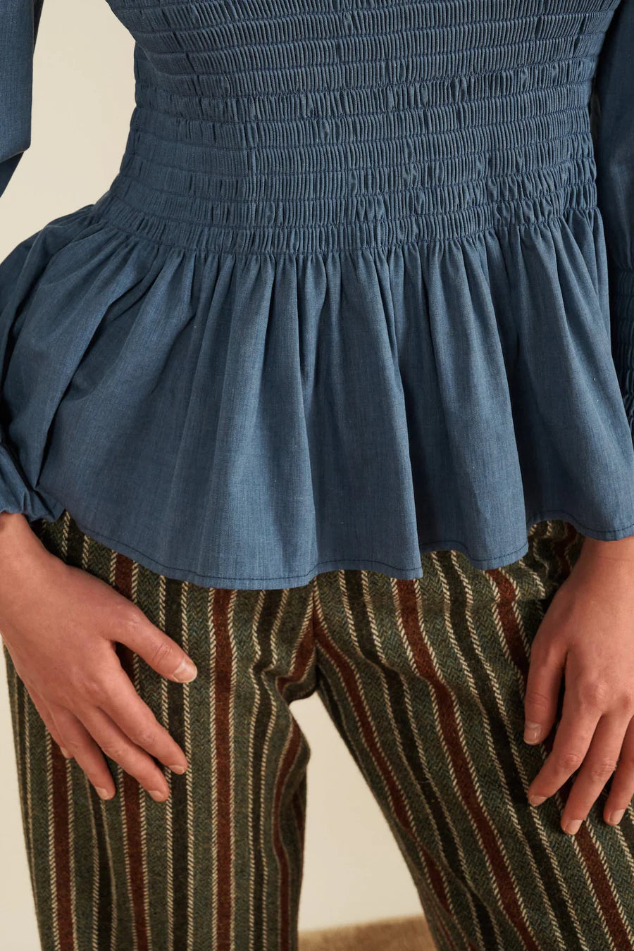 Chemise Aleria Indigo - Maria de la Orden