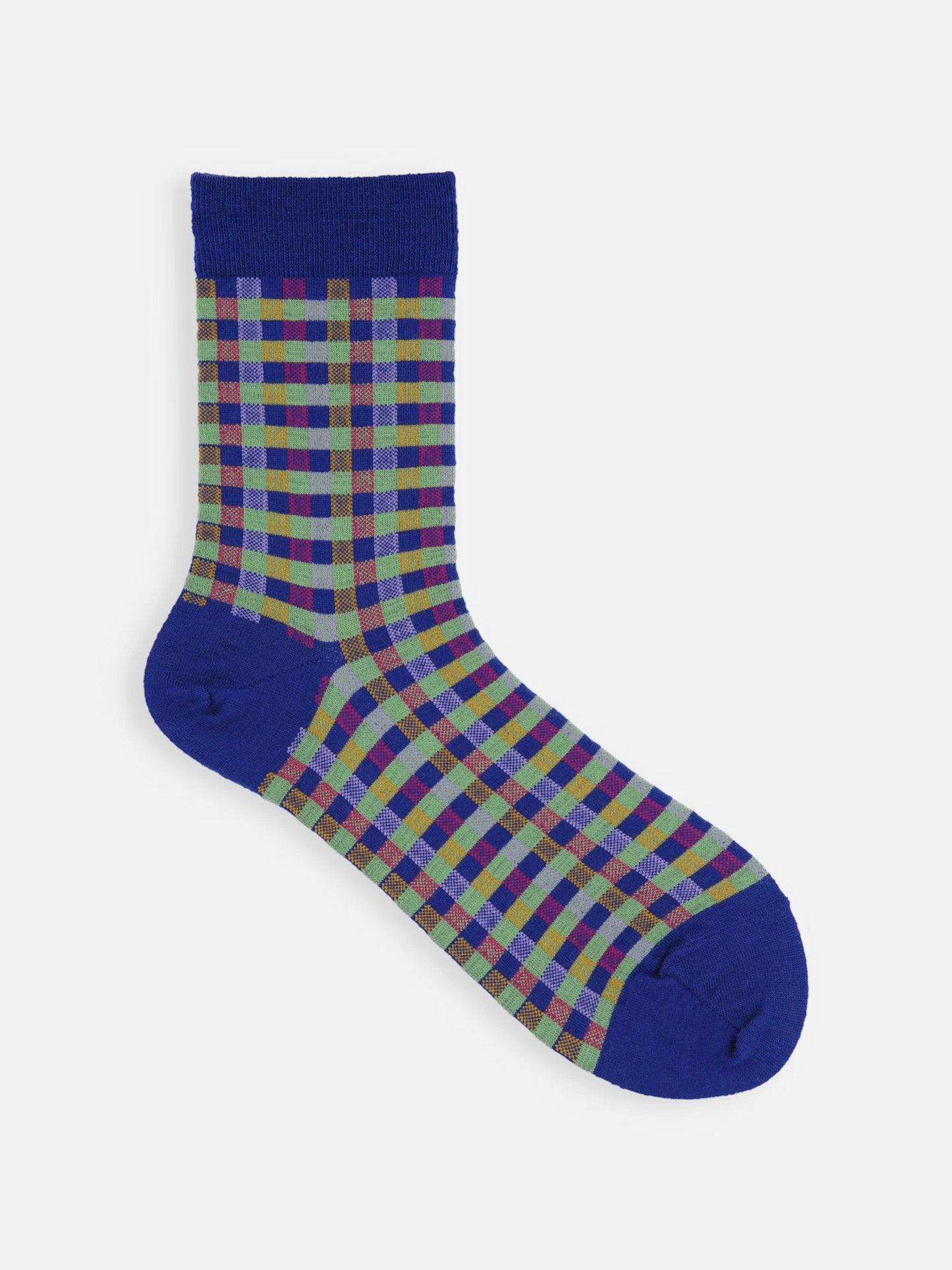 Mi-chaussettes Carreaux Madras Colorés - Tabio