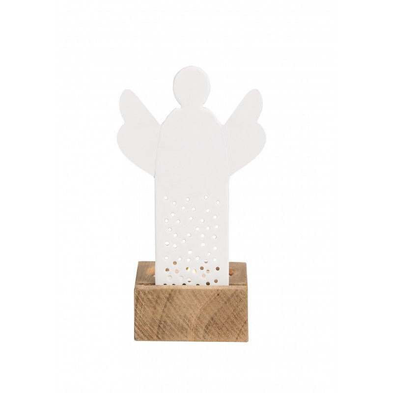 Ange Bougeoir Porcelaine et bois - Les Cop's