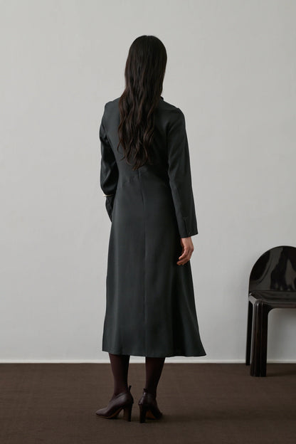 Robe Faustine Gris Anthracite - Soeur