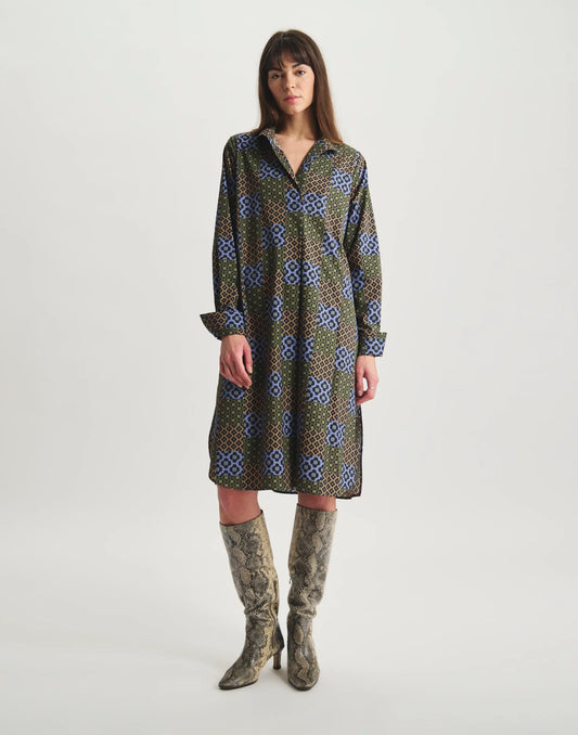 Robe Noella Patchwork fleuri - Inès de la Fressange