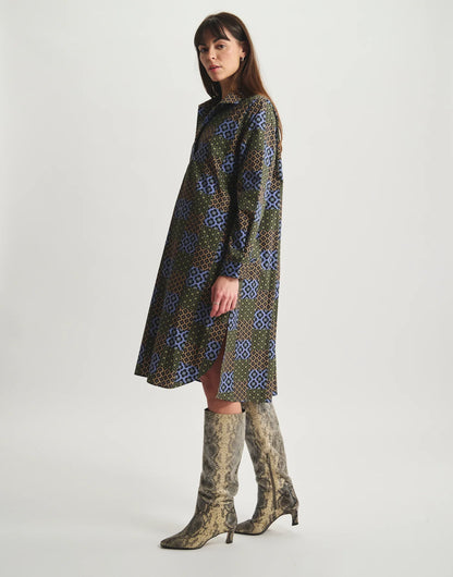 Robe Noella Patchwork fleuri - Inès de la Fressange