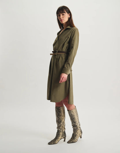 Robe Noella Kaki - Inès de la Fressange