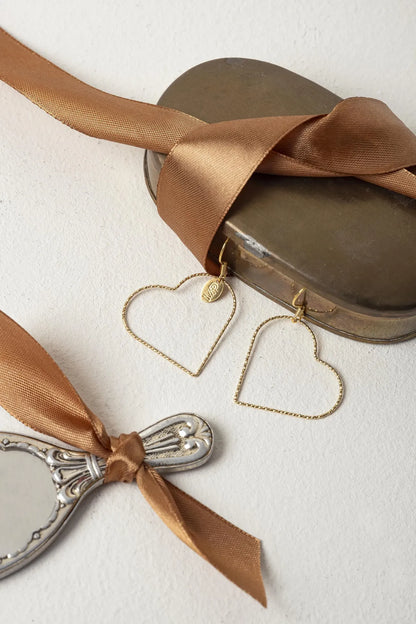 Boucles d'oreilles Love asymétriques - Murielle Perrotti