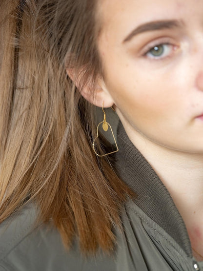 Boucles d'oreilles Love asymétriques - Murielle Perrotti
