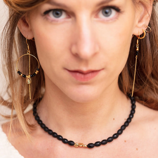 Boucles d'oreilles asymétriques - Murielle Perrotti