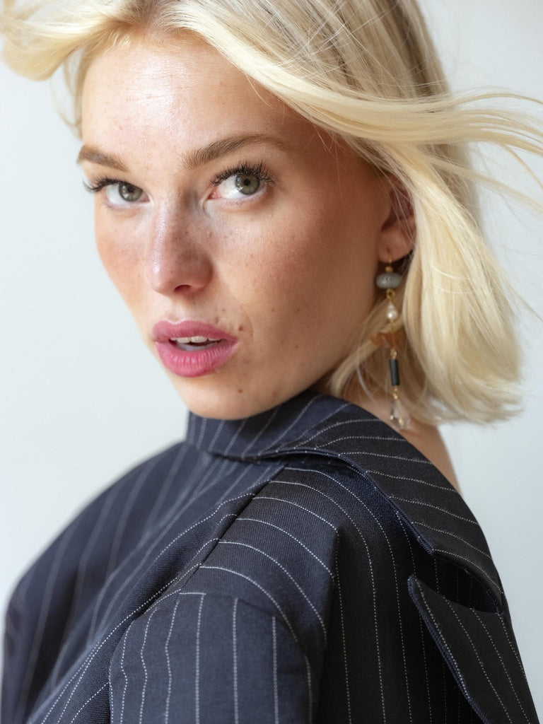 Boucles d'oreilles Kitzu pierres semi-précieuses - Murielle Perrotti