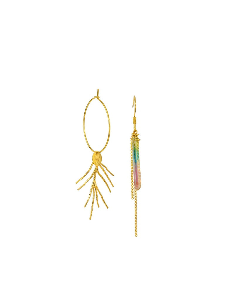 Boucles d'oreilles Cristal de Roche - Murielle Perrotti