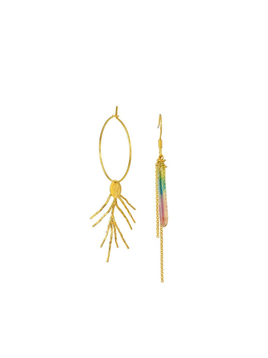 Boucles d'oreilles Cristal de Roche - Murielle Perrotti