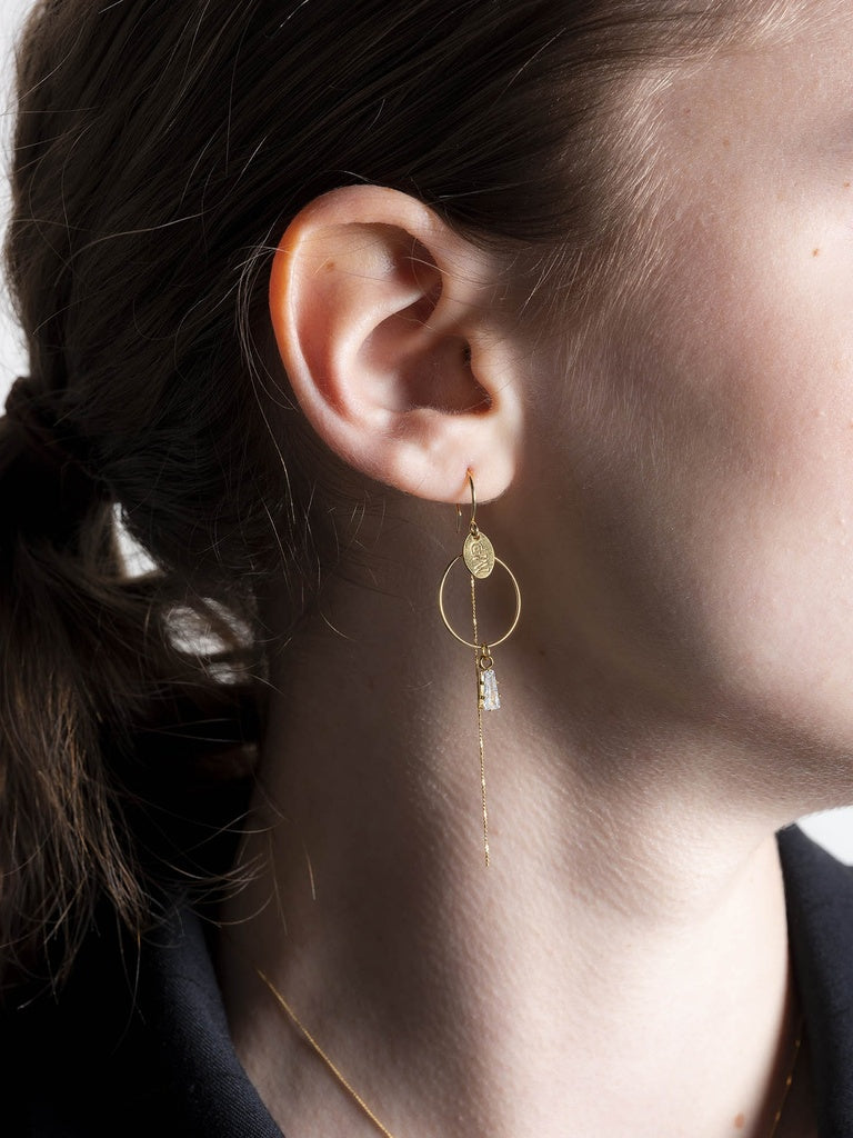 Boucles d'oreilles Venus asymétriques - Murielle Perrotti