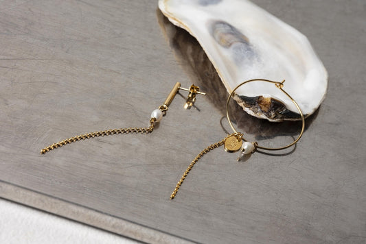 Boucles d'oreilles Vipy asymétriques - Murielle Perrotti