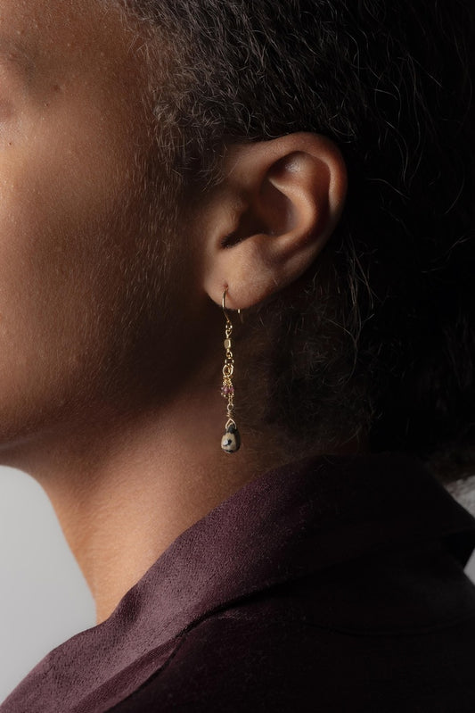 Boucles d'oreilles Diego asymétriques - Murielle Perrotti