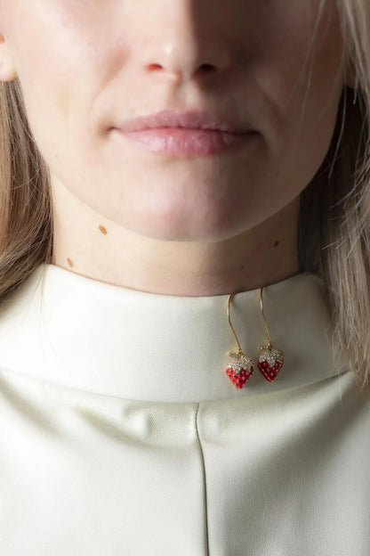 Boucles d'oreilles Sweet Fraise - Murielle Perrotti